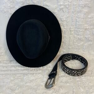 GOORIN BROS Wool Fedora/Cowgirl Hat WPL5923 Women's Small Blk Southern Western